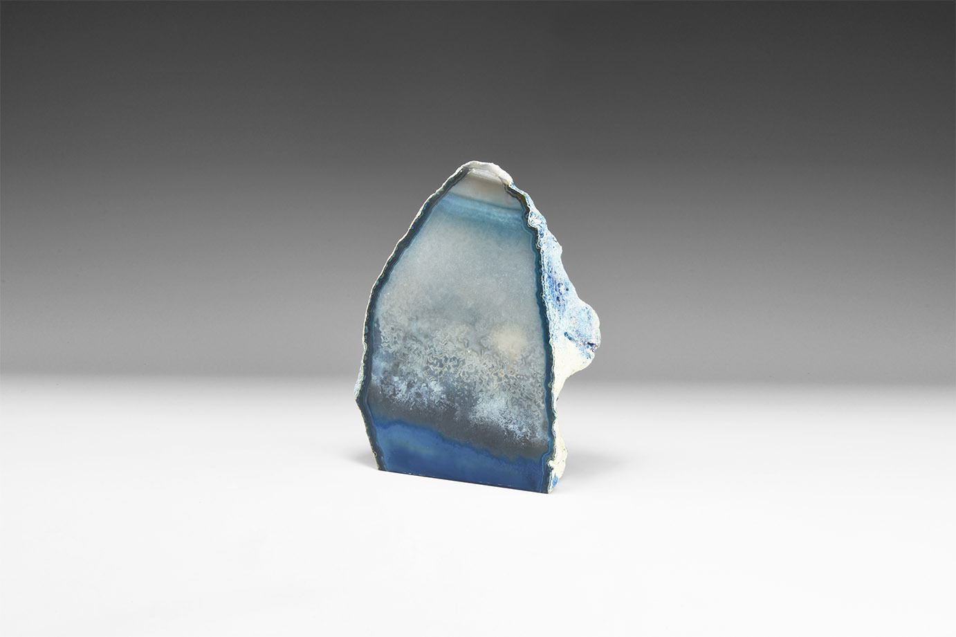 Natural History - Blue Polished Agate Display Piece