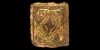 Gold Chip-Carved Bronze Mount Gold Chip-Carved Bronze Mount