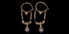 Gold Earrings with Pendants Gold Earrings with Pendants