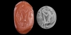 Sassanian Stamp Seal with Standing Male Sassanian Stamp Seal with Standing Male