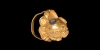 Gold Earring with Lions Head Gold Earring with Lions Head