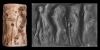 Old Akkadian Cylinder Seal with Contest Scene Old Akkadian Cylinder Seal with Contest Scene