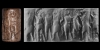 Early Dynastic III Cylinder Seal with Contest Scenes Early Dynastic III Cylinder Seal with Contest Scenes