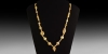 Gold in Glass Bead Necklace Gold in Glass Bead Necklace