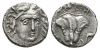 Caria - Rhodes - Helios and Rose Drachm Caria - Rhodes - Helios and Rose Drachm