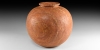 Large Red Travertine Jar Large Red Travertine Jar