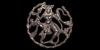 Silver Openwork Lakshmi Roundel Silver Openwork Lakshmi Roundel