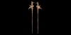 Gilt Silver Hair-Pin Pair with Birds Gilt Silver Hair-Pin Pair with Birds