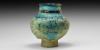 Glazed Turquoise and Black Jar Glazed Turquoise and Black Jar
