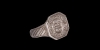 Silver Ring with Crowned Monogram Silver Ring with Crowned Monogram