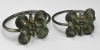 Silver Coiled Terminal Bracelet Pair Silver Coiled Terminal Bracelet Pair
