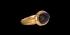 Sassanian Gold Ring with Hunting Scene Gemstone Sassanian Gold Ring with Hunting Scene Gemstone