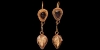 Gold Elaborate Earring Pair Gold Elaborate Earring Pair