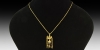 Gold Necklace with Elaborate Pendant Gold Necklace with Elaborate Pendant