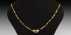 Agate Bead Necklace with Gold Fittings Agate Bead Necklace with Gold Fittings
