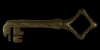 Door Key with Lozenge Handle Door Key with Lozenge Handle