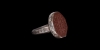 Silver Ring with Calligraphic Gemstone Silver Ring with Calligraphic Gemstone
