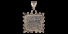 Silver Pendant with Calligraphic Gemstone Silver Pendant with Calligraphic Gemstone