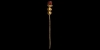 Gold Pin with Carnelian Finial Gold Pin with Carnelian Finial