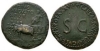 Augustus (under Tiberius) - Elephant Car Sestertius Augustus (under Tiberius) - Elephant Car Sestertius