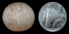 Large Chalcedony Stamp Seal with King Large Chalcedony Stamp Seal with King