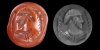 Sassanian Stamp Seal with Male Portrait Sassanian Stamp Seal with Male Portrait