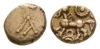 Atrebates and Regni - Commius - Gold A-Type Quarter Stater Atrebates and Regni - Commius - Gold A-Type Quarter Stater