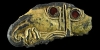 Gold Chip-Carved Sword Scabbard Mount Gold Chip-Carved Sword Scabbard Mount