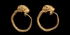 Gold Lion-Headed Earrings Gold Lion-Headed Earrings