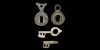 Key and Keyhole Plate Group Key and Keyhole Plate Group