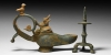 Oil Lamp with Animals and Tripod Stand Oil Lamp with Animals and Tripod Stand