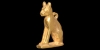 Gold Seated Cat Amulet Gold Seated Cat Amulet
