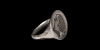 Silver Signet Ring with Female Portrait Silver Signet Ring with Female Portrait