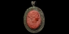 Silver Pendant with Cameo of Athena Silver Pendant with Cameo of Athena
