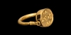 Gold Swivel Ring with Scarab Gold Swivel Ring with Scarab