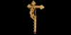 Gold Officers Crossbow Brooch with Locking Catch Gold Officers Crossbow Brooch with Locking Catch