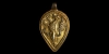 Gothic Revival Gilt Silver Heraldic Horse Harness Pendant Gothic Revival Gilt Silver Heraldic Horse Harness Pendant