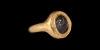 Cockerel Gemstone in Gold Ring Cockerel Gemstone in Gold Ring