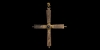 Gold and Bone Cross Pendant Gold and Bone Cross Pendant