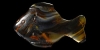 Banded Agate Fish Amulet Banded Agate Fish Amulet