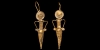Gold Amphora Earring Pair Gold Amphora Earring Pair