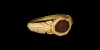 Rabbit Gemstone in Gold Ring Rabbit Gemstone in Gold Ring