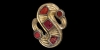 Frankish Gilt Silver Bird Headed Brooch Frankish Gilt Silver Bird Headed Brooch