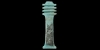 Glazed Composition Djed Column Glazed Composition Djed Column
