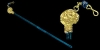 Gold Pin Finial with Beads Gold Pin Finial with Beads