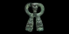 Bronze Bear-Headed Strap Junction Bronze Bear-Headed Strap Junction
