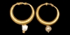Gold and Pearl Earrings Gold and Pearl Earrings