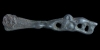 Bronze Fenris Wolf Strap End Bronze Fenris Wolf Strap End