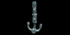 Bronze Upsilon Cosmetic Hanger Bronze Upsilon Cosmetic Hanger