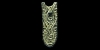 Silver-Gilt Entwined Strap End Silver-Gilt Entwined Strap End